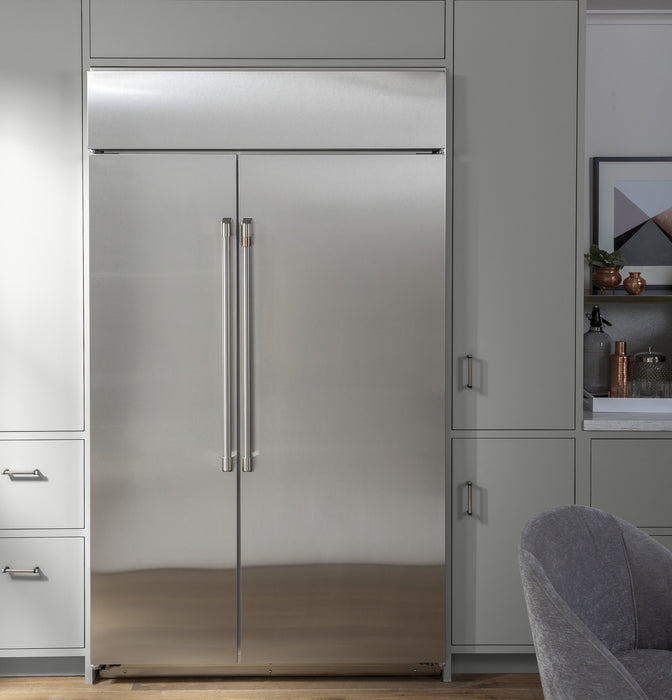 Cafe 42\" 25.1 Cu. Ft. Side-by-Side Refrigerator - Stainless - CSB42WP2NS1