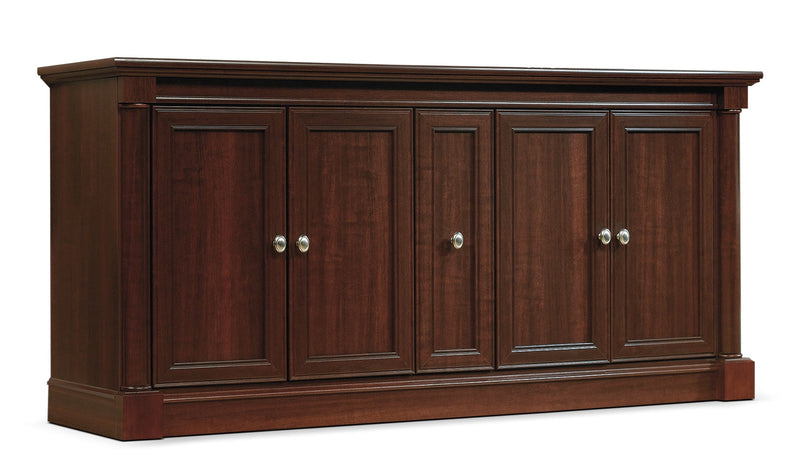 Palladia 70\" Traditional TV Stand with Storage and Cable Management for TVs up to 80\"- Cherry