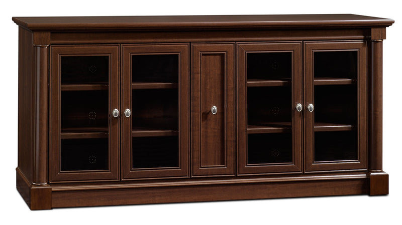 Palladia 70\" Traditional TV Stand with Storage and Cable Management for TVs up to 80\"- Cherry
