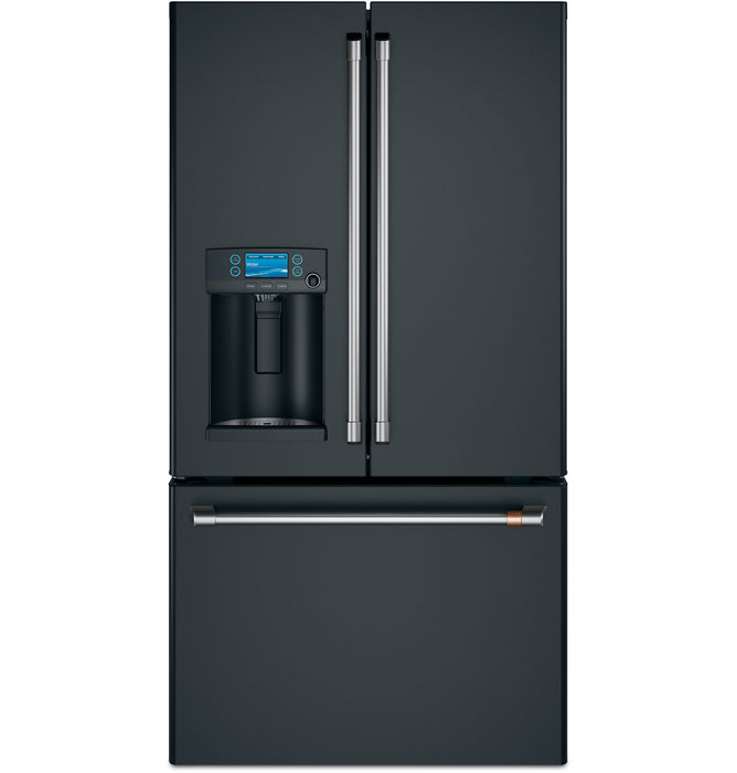 Cafe 36\" 22.2 Cu. Ft. French-Door Refrigerator - Matte Black - CYE22TP3MD1