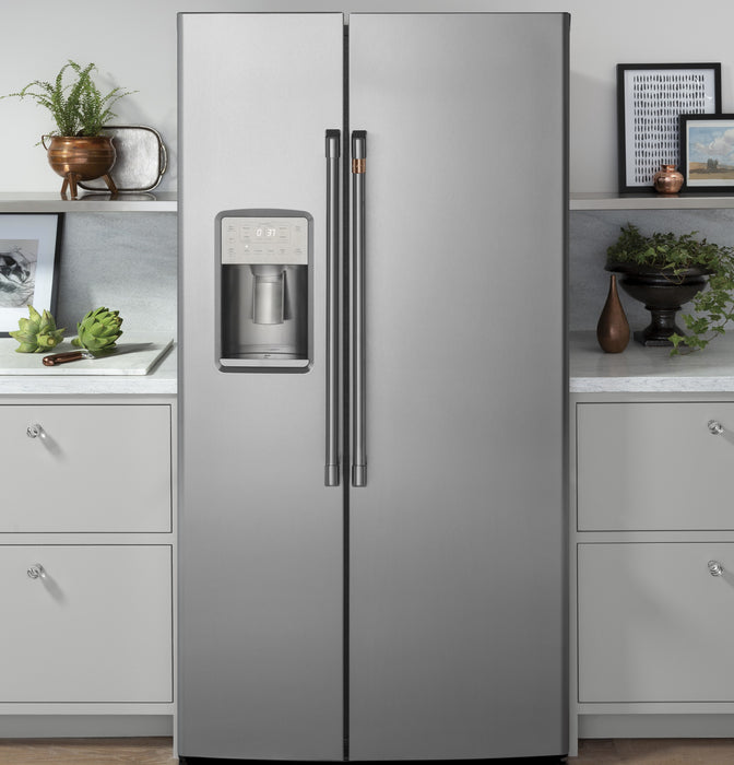 Cafe 36\" 21.9 Cu. Ft. Side-by-Side Refrigerator - Stainless - CZS22MP2NS1