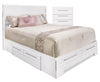 Olivia 4-Piece Full Storage Bed and Chest Package – White