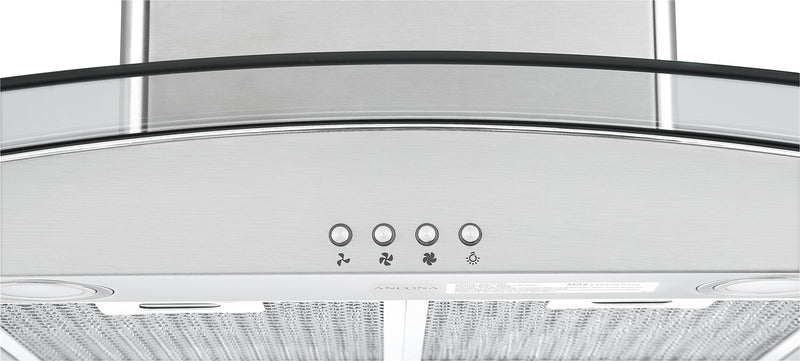 Ancona IGCC636 36\" Island Glass Stainless Steel Range Hood - AN-1405