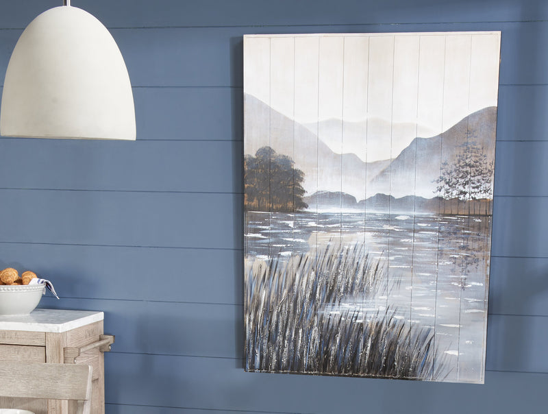 Mountain Lakeshore - 36\" x 48\"