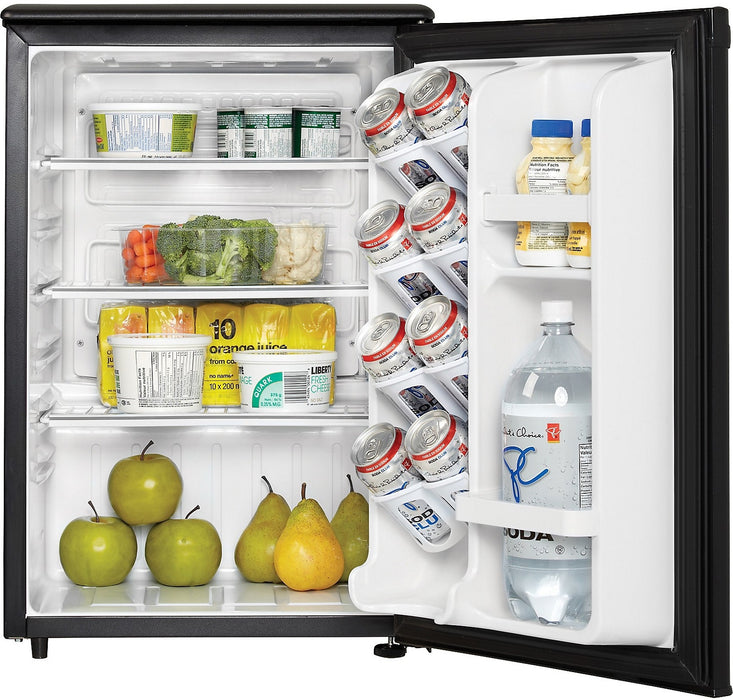 Danby 17.7\" 2.6 Cu. Ft. Single-Door Mini Fridge - Black - DAR026A1BDD