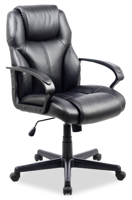 Delson 24.5\" Foam-Padded Executive Office Chair - Black