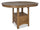 ["Dena Counter-Height Dining Table with 42-60##PACKAGEDETAILSquot;W Extension, Round  - Oak Brown"]