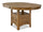 ["Dena Dining Table with 42-60##PACKAGEDETAILSquot;W Extension, Round  - Oak Brown"]
