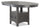 ["Dena Dining Table with 42-60##PACKAGEDETAILSquot;W Extension, Round  - Grey"]