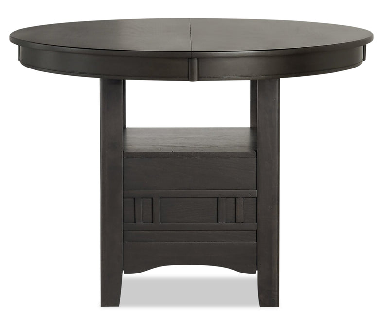 Dena Dining Table with 42-60\"W Extension, Round  - Grey