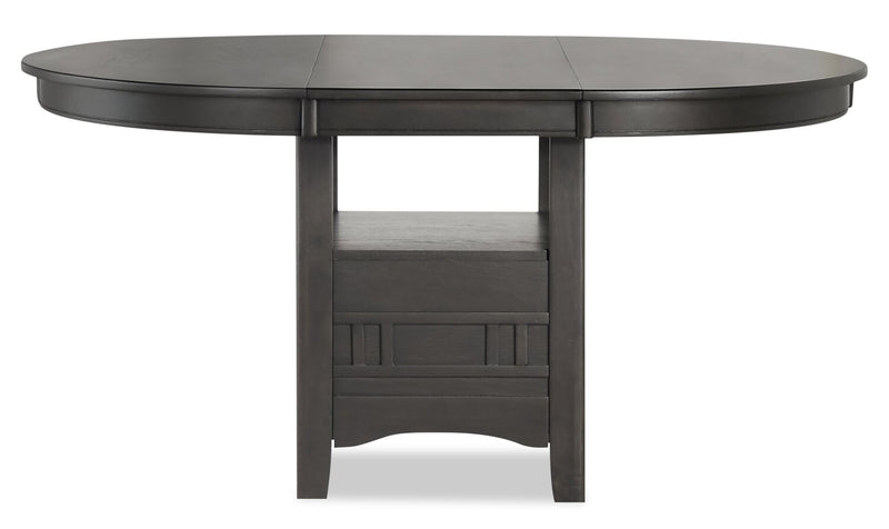 Dena Dining Table with 42-60\"W Extension, Round  - Grey