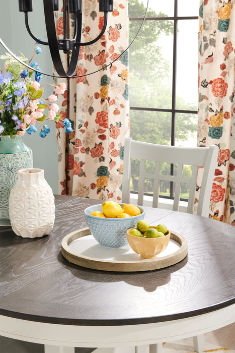 Dena Counter-Height Dining Chair with Linen-Look Fabric -  Dove Grey