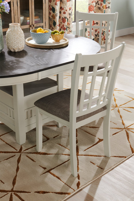 Dena Dining Table with 42-60\"W Extension, Round  - Dove Grey