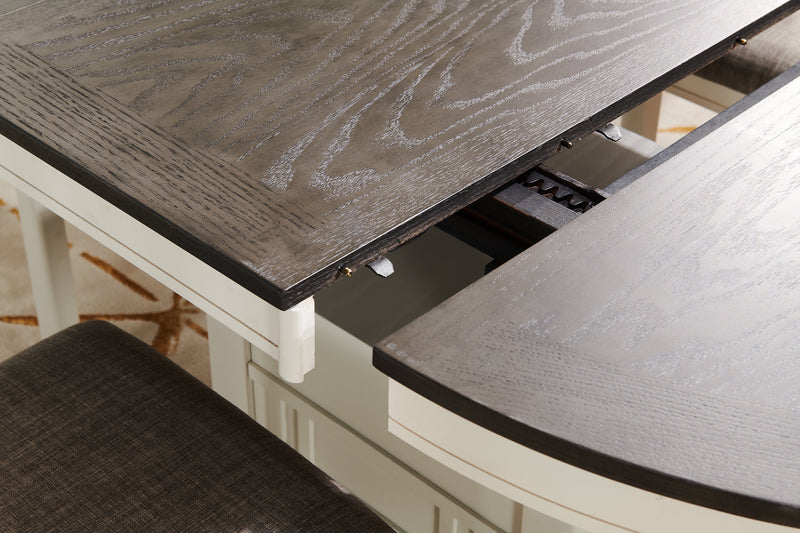 Dena Dining Table with 42-60\"W Extension, Round  - Dove Grey