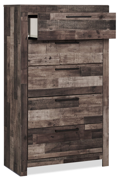 Derekson  Bedroom Chest of Drawers, 5-Drawer, 31.7\"W x 53.9\"H - Grey