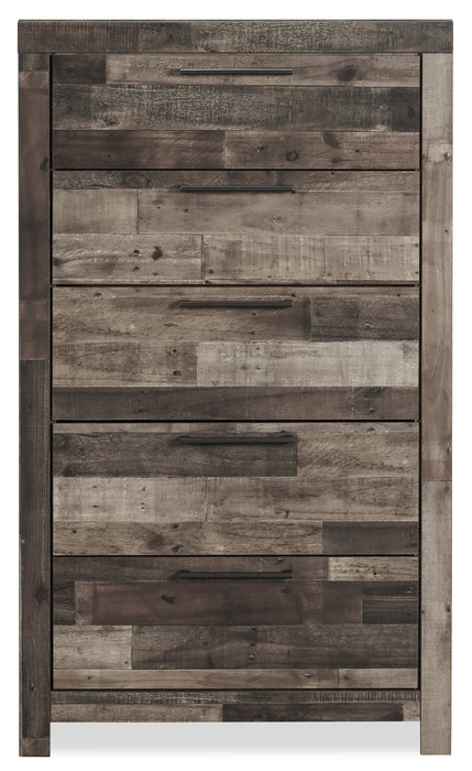 Derekson  Bedroom Chest of Drawers, 5-Drawer, 31.7\"W x 53.9\"H - Grey