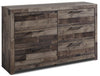 ["Derekson Bedroom 6-Drawer Dresser, 58.7\"W x 36.4\"H - Grey"]