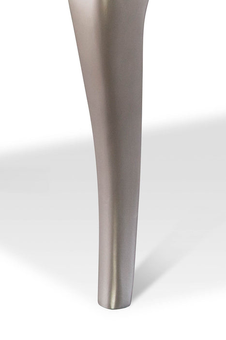 Diva 5pc Dining Set with Table & 4 Chairs, 66-84\"W Extension - Silver Grey