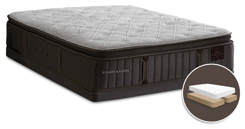 Stearns & Foster Princedale Medium Pillow-Top Split Queen Mattress Set