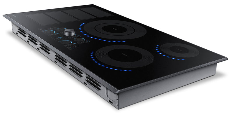 Samsung 36\" 5-Element Smart Induction Cooktop with Flex Zone & Virtual Flame Technology™ - Black Stainless Steel - NZ36K7880UG/AA