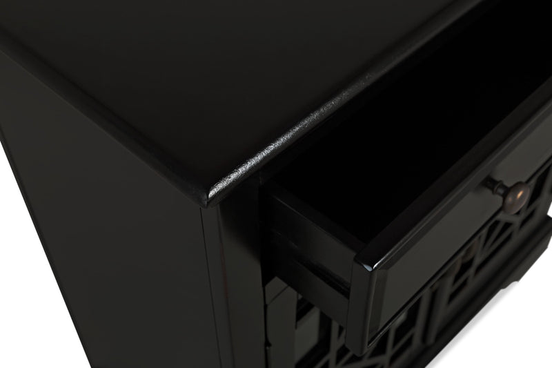 Marseille 32\" Accent Cabinet with Drawer - Black