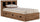 ["Driftwood Mates Bed with Bookcase Headboard Set for Kids, Brown - Full Size"]