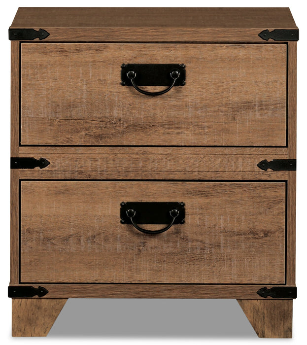 Driftwood 2-Drawer Nightstand for Kids, 21\"W - Brown