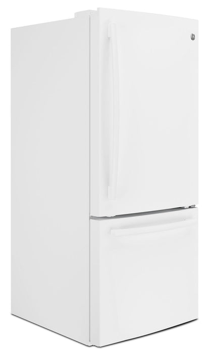 GE 30\" 20.9 Cu. Ft. Bottom-Mount Refrigerator - White - GDE21DGKWW