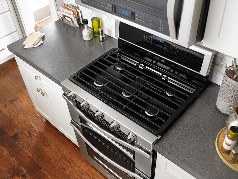 Whirlpool 6 Cu. Ft. Gas Range with AquaLift® and Self-Clean - Stainless Steel - WGG745S0FS