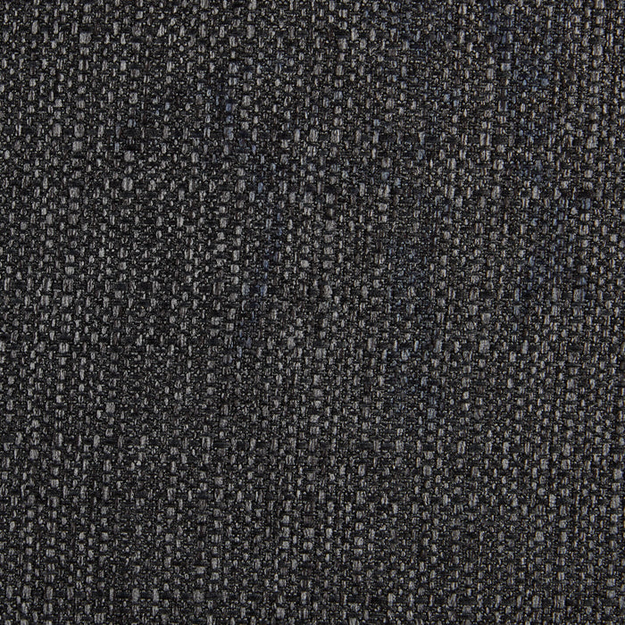 Eden Dining Chair with Linen-Look Fabric, Metal - Charcoal