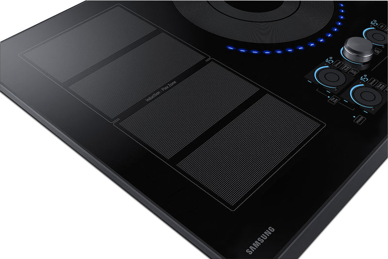 Samsung 36\" 5-Element Smart Induction Cooktop with Flex Zone & Virtual Flame Technology™ - Black Stainless Steel - NZ36K7880UG/AA