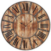 Metal and Wood Clock – 24\" x 24\"
