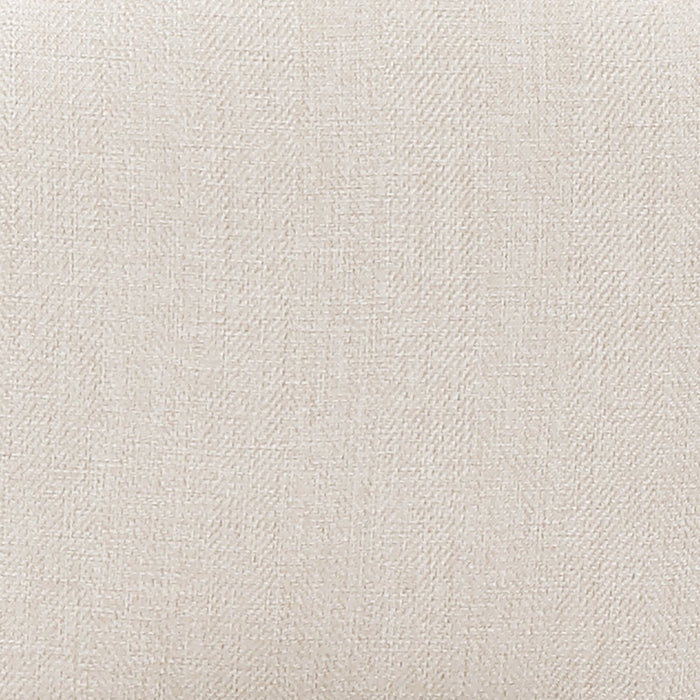 Elijah Dining Chair with Linen-Look Fabric, Metal - Taupe