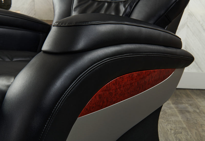 Panasonic Urban Collection 48.1\" High-Quality Synthetic Leather Massage Power Reclining Chair - Black