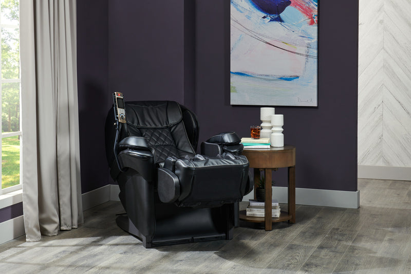 Panasonic Real Pro ULTRA Prestige™35.4\" High-Quality Synthetic Leather Massage Reclining Chair - Black