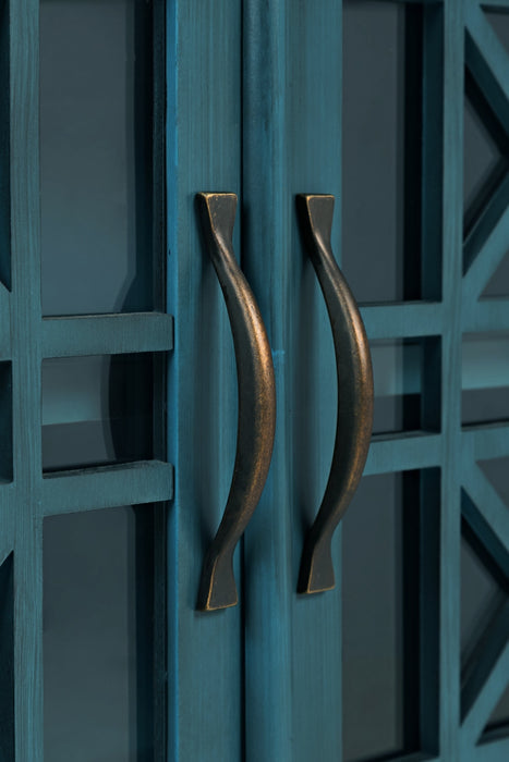 Marseille 32\" Accent Cabinet with Drawer - Antique Blue