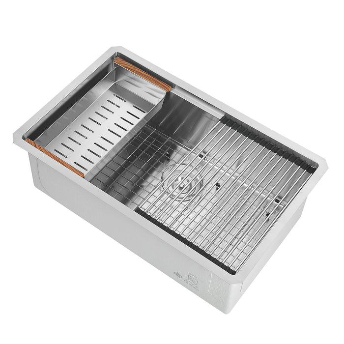 Ancona 30\" Undermount Workstation Kitchen Sink - AN-3372