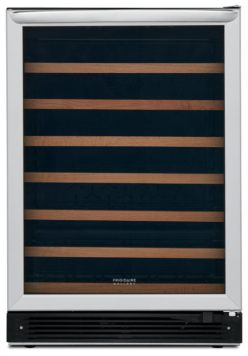 Frigidaire Gallery 23.4\" 5.3 Cu. Ft. 52-Bottle Wine Cooler Refrigerator - Stainless Steel - FGWC5233TS