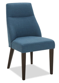Gabi Dining Chair with Linen-Look Fabric - Blue 