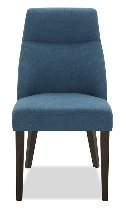 Gabi Dining Chair with Linen-Look Fabric - Blue