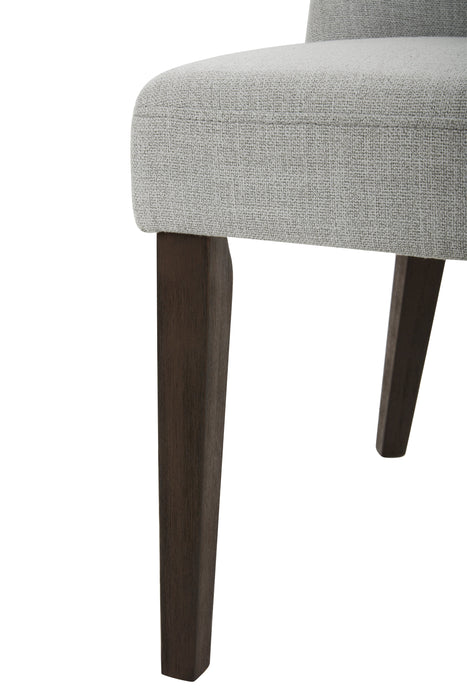 Gabi Dining Chair with Linen-Look Fabric - Grey