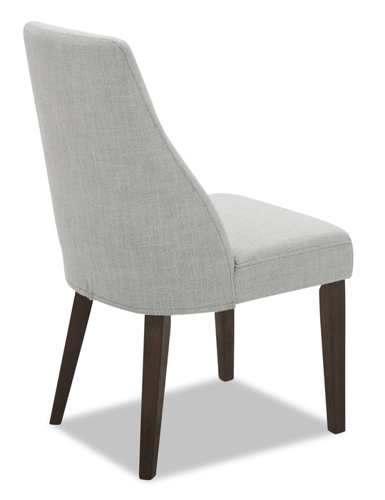 Gabi Dining Chair with Linen-Look Fabric - Grey