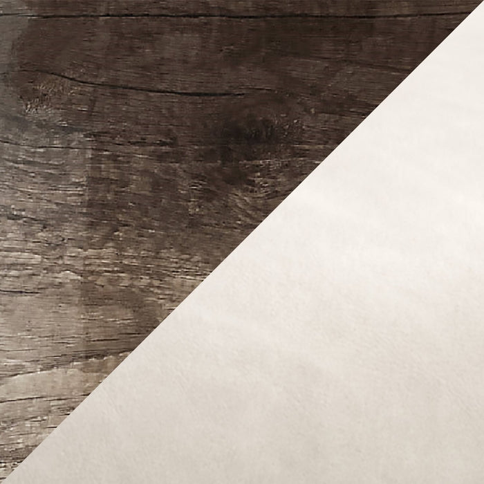 Gino 5pc Dining Set with Table & 4 Chairs - Made in Italy, 63-86\"W Extension, Modern - Brown