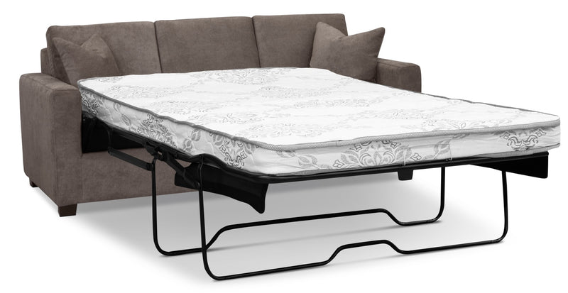 Becca Chenille Full-Size Sofa Bed – Charcoal