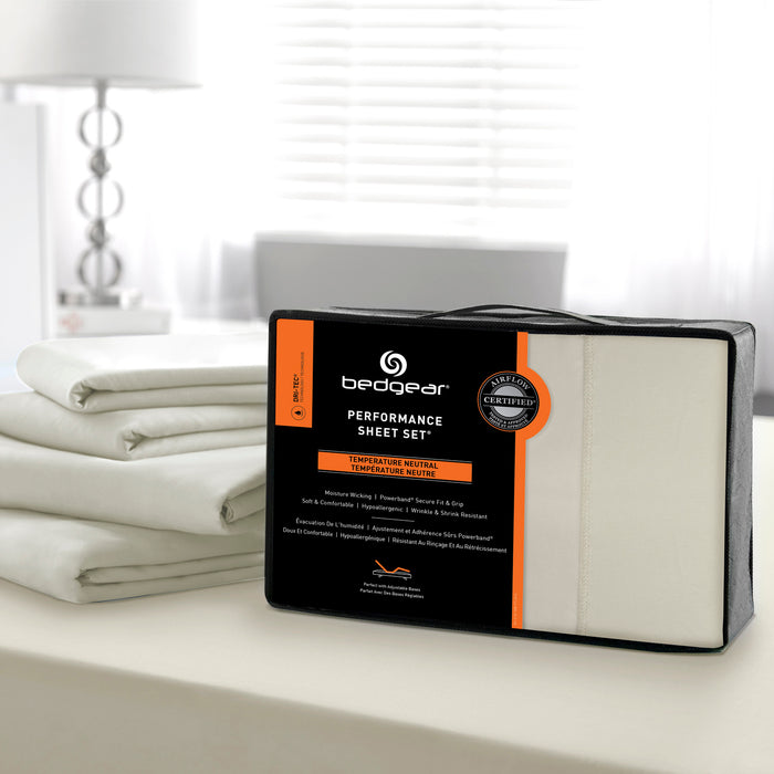BEDGEAR Dri-Tec® 3-Piece Twin Sheet Set - Pearl Grey