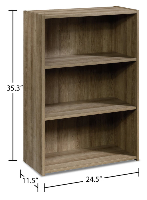 Grady 24.5\" 3-Shelf Bookcase - Summer Oak 