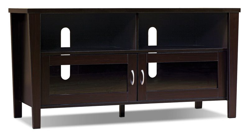 Bailey 47\" TV Stand with Storage and Cable Management for TVs up to 55\"- Coffee Brown