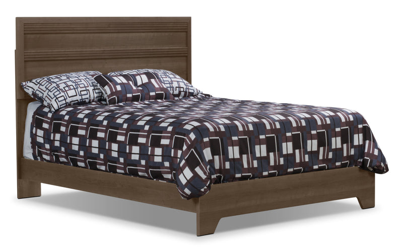 Olivia 4-Piece Queen Bed and Chest Package – Grey