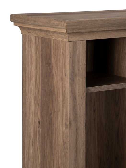 Harbor View 62.25\" Office Desk with Hutch – Salt Oak