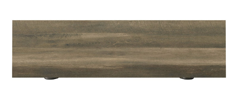 Haven 64\" Rustic Electric Fireplace TV Stand with Storage and Cable Management for TVs up to 70\"- Brown